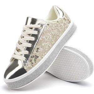 UUBARIS Women's Glitter Tennis Sneakers